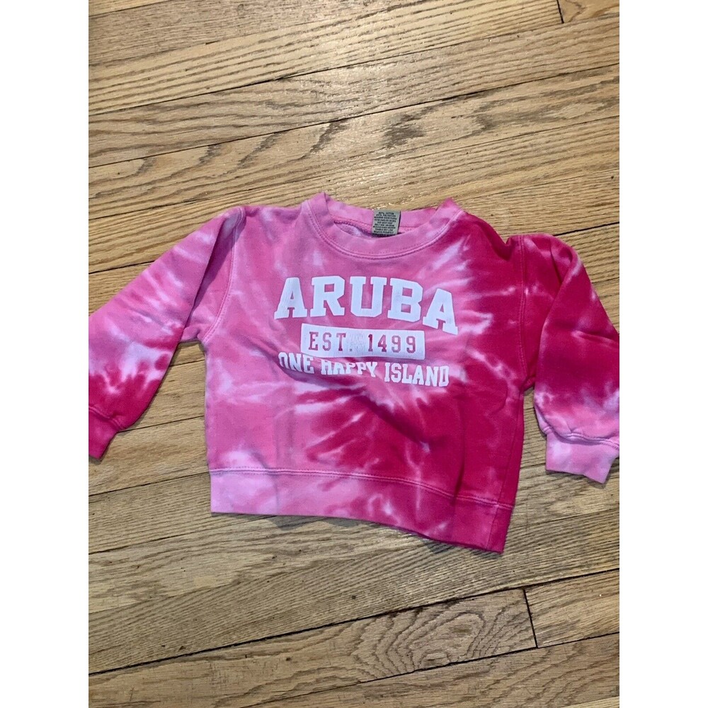 Aruba Pink 2/4 Toddler Tiedye Sweathshirt